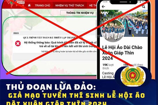 Cảnh giác chiêu lừa đảo chị em phụ nữ dự tuyển thí sinh áo dài