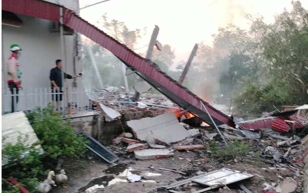 Hai phụ nữ tử vong, một cháu bé bị thương trong vụ nổ gây sập nhà ở Ninh Bình-2