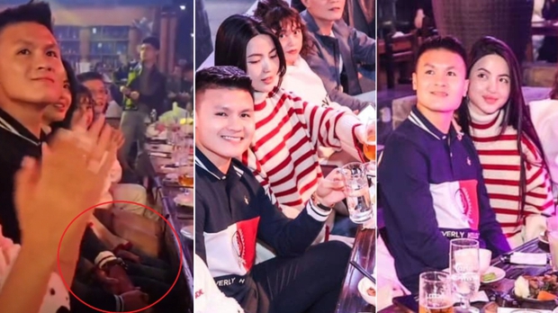 Quang Hải đan tay cùng Chu Thanh Huyền dưới bàn tiệc, một ánh mắt đủ nói lên tình cảm-3