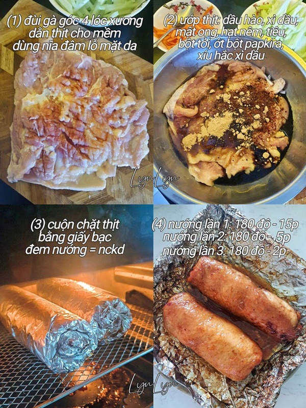 Nướng gà với tinh túy của trăm hoa, thịt thơm phức, ngọt mềm, bổ dưỡng, trẻ già đều mê-2