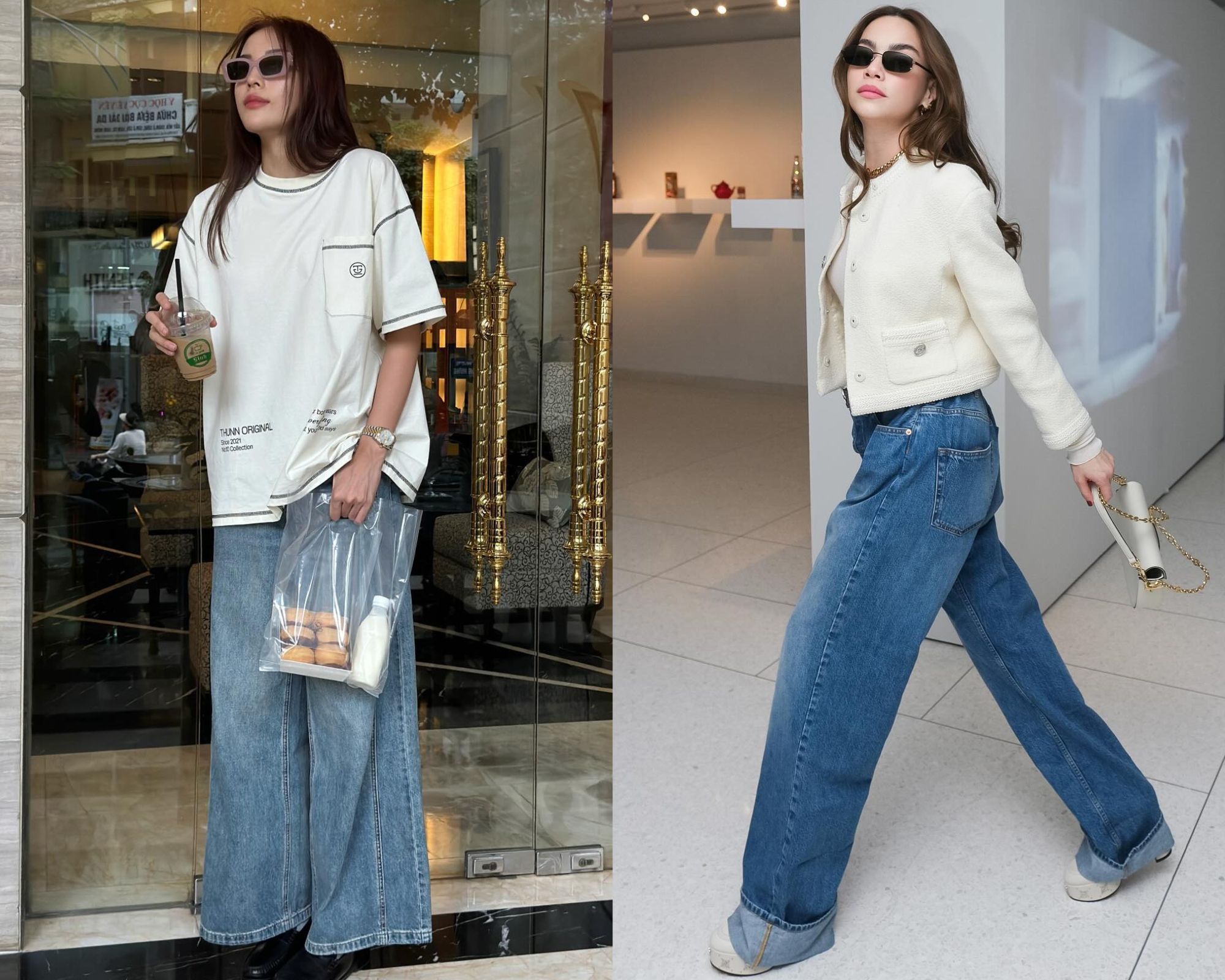 4 kiểu quần jeans không bao giờ lỗi mốt trong tủ đồ của sao Việt-5