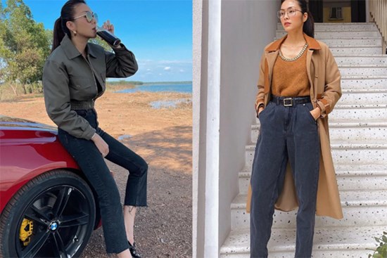 4 kiểu quần jeans không bao giờ lỗi mốt trong tủ đồ của sao Việt