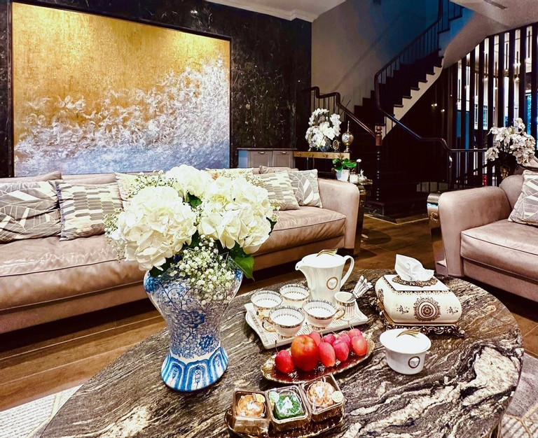 Lã Thanh Huyền và chồng đại gia đón Giáng sinh trong biệt thự triệu đô-6