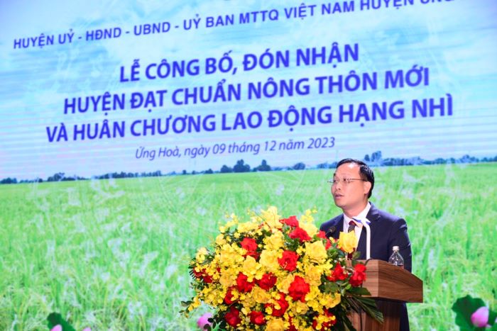 Huyện Ứng Hòa đón nhận huyện đạt chuẩn nông thôn mới và Huân chương Lao động hạng Nhì-3