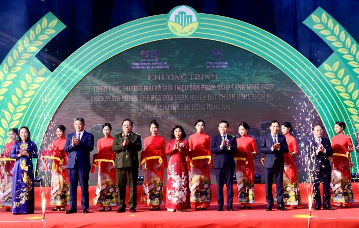 Huyện Ứng Hòa đón nhận huyện đạt chuẩn nông thôn mới và Huân chương Lao động hạng Nhì-8