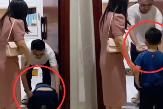 Mẹ bảo con trai quỳ khấu đầu cảm ơn ân nhân đã cứu mình suýt chết đuối, người đàn ông làm hành động khiến dân mạng khen hết lời