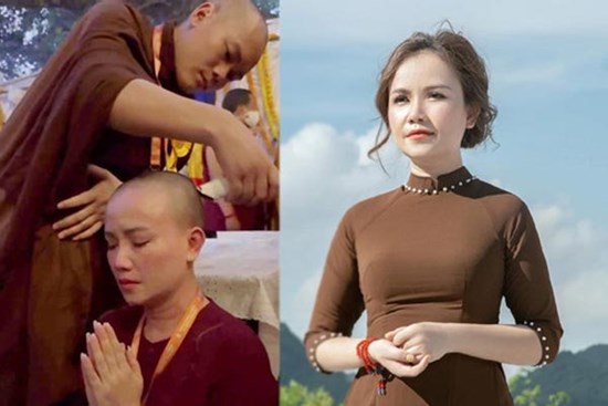 Diễn viên Hoàng Yến bất ngờ xuống tóc