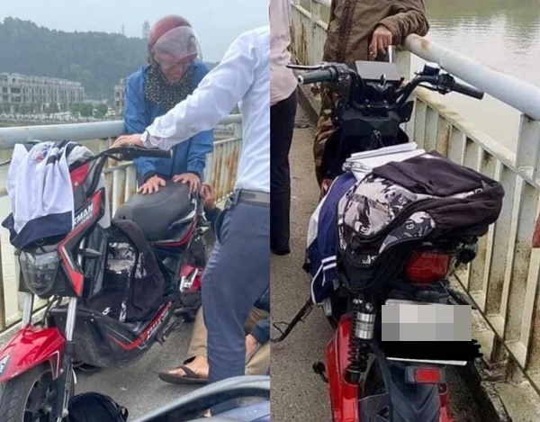 Nam sinh 16 tuổi để lại xe máy điện, nhảy xuống sông Lam-1