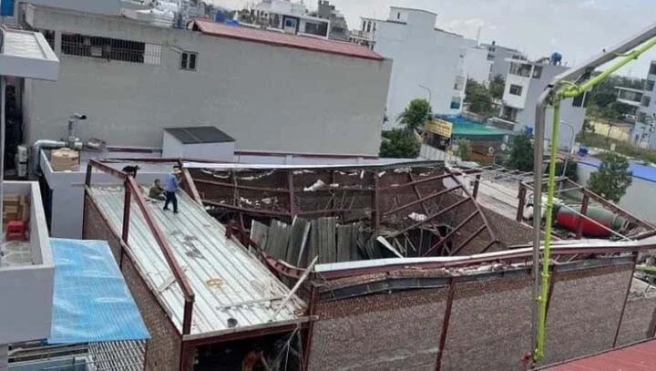 Sập nhà đang xây ở Thái Bình: Nạn nhân thứ 3 chết trên đường đi cấp cứu-1