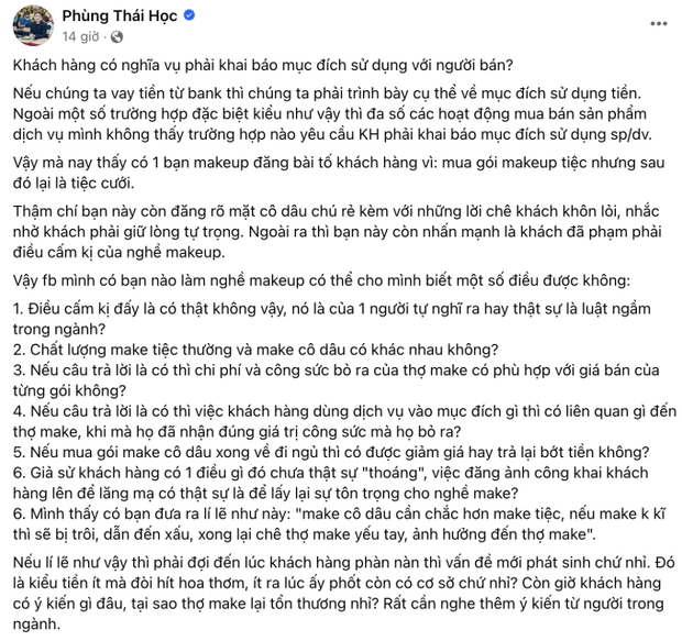 Vì sao thợ makeup lại cảm thấy tổn thương rồi làm tổn thương người khác khi khách book trang điểm tiệc lại thành cô dâu?-2