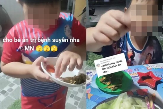 Tranh cãi clip cho trẻ ăn thằn lằn chữa hen trên TikTok, chuyên gia nói gì?