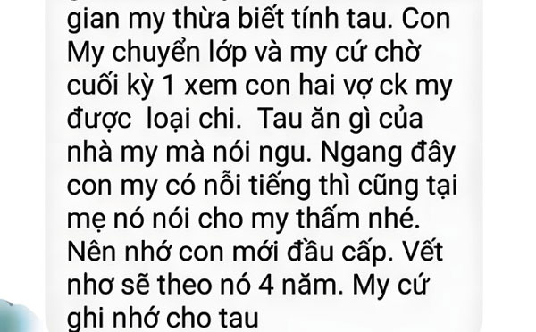 Nữ giáo viên phải giải trình, mất chức tổ trưởng sau tố cáo của phụ huynh-2