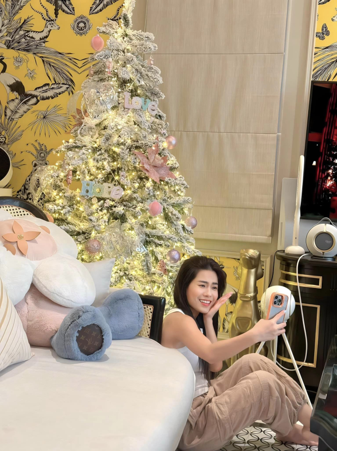 Đại gia quận 7 Đoàn Di Băng flex biệt thự 22 tỷ mùa Noel: Giăng đèn sáng rực góc phố, góc sống ảo nào cũng lung linh-10