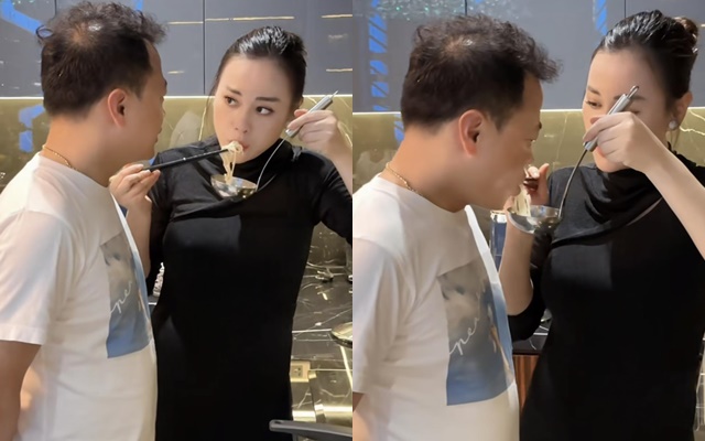 Phương Oanh ôm bụng bầu khệ nệ vào bếp, đang nấu ăn vẫn không quên hôn shark Bình cực ngọt-1