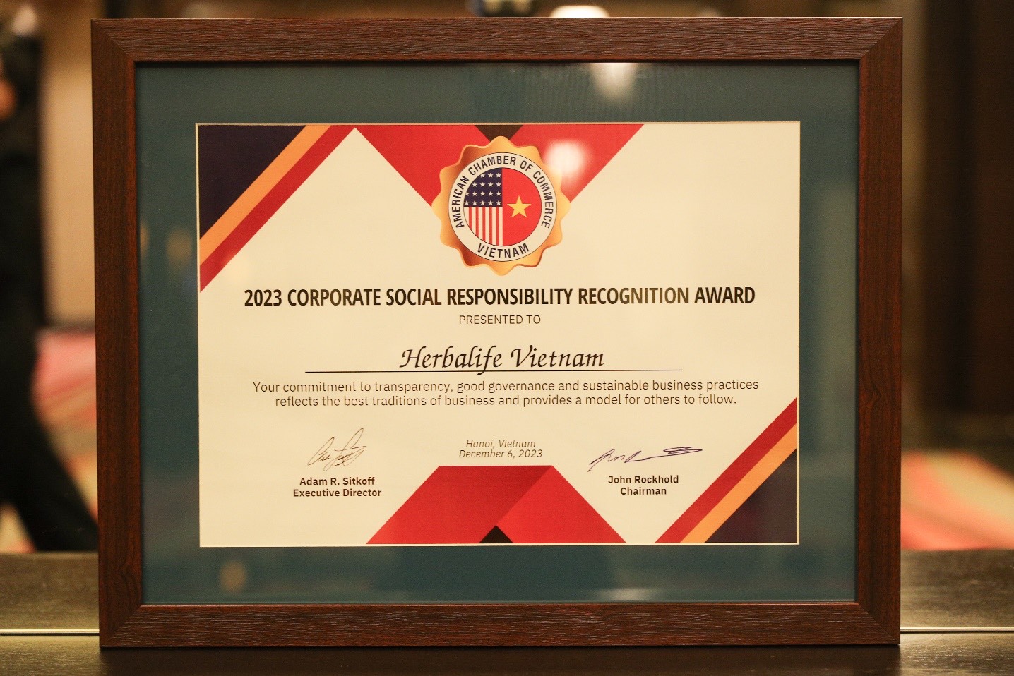 Herbalife Việt Nam được AmCham trao giải thưởng Trách nhiệm xã hội doanh nghiệp-2
