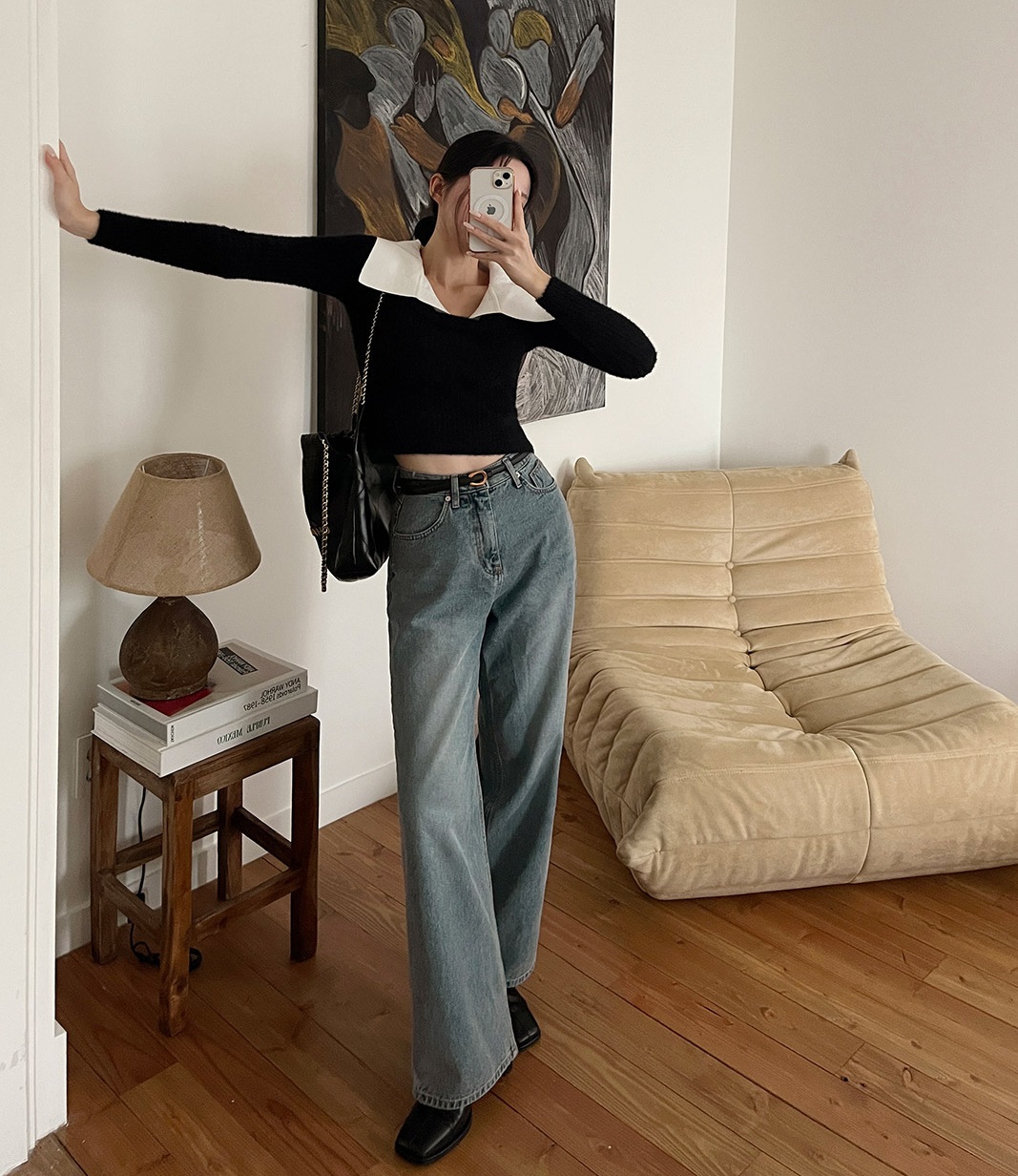 Quần jeans ống rộng đang dẫn đầu xu hướng và 10 cách diện chuẩn sành điệu-7