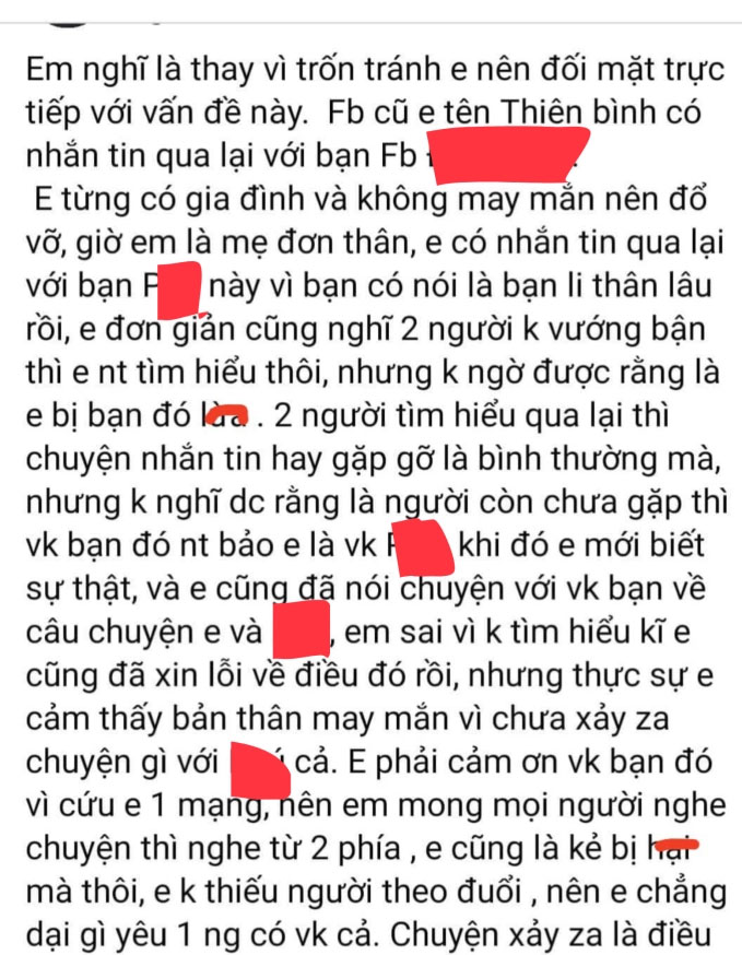 Cô gái được cho là tiểu tam trong vụ lòng xào dưa phiên bản mới lên tiếng cảm ơn chính thất và công khai sự thật-1