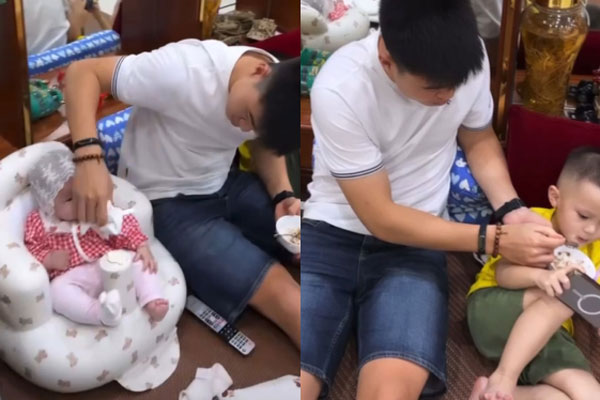 Ái nữ cựu chủ tịch CLB Sài Gòn vừa bán hàng online vừa trông con, dân mạng thắc mắc Duy Mạnh đâu?-4