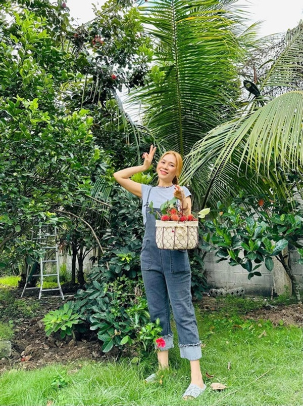 Khu vườn ngập hoa trái trong cơ ngơi ‘đi mỏi chân không hết’ của Mỹ Tâm-12