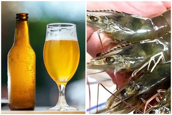 Cách bảo quản tôm tươi bằng bia