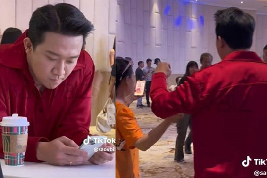 Rộ khoảnh khắc Trấn Thành hất tay khán giả muốn chụp ảnh chung, phản ứng của netizen mới gây chú ý