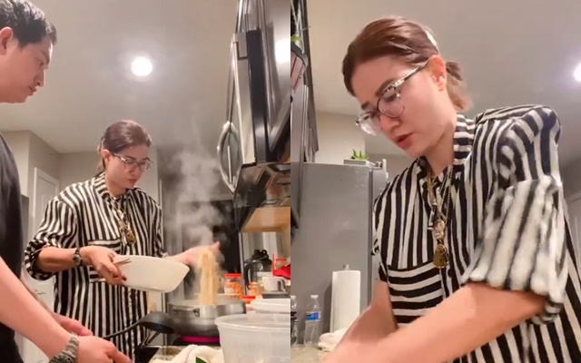 Trang Trần vừa sang Mỹ đã vào bếp nấu ăn cho chồng, tiết lộ không gian sống của gia đình ở Mỹ-1