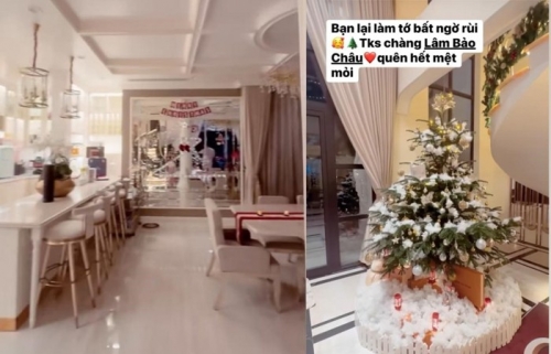 Chị đẹp Lệ Quyên gây choáng khi tiết lộ ngóc ngách trong không gian lộng lẫy đón Noel ở biệt thự bề thế-2