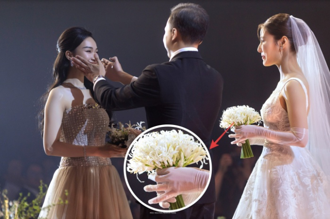 Diễm My 9X dùng 3 bó hoa ngày cưới: 1 bó chưa được cô dâu Vbiz nào dùng, ý nghĩa loài hoa cầm vào lễ đường mới đặc biệt-4