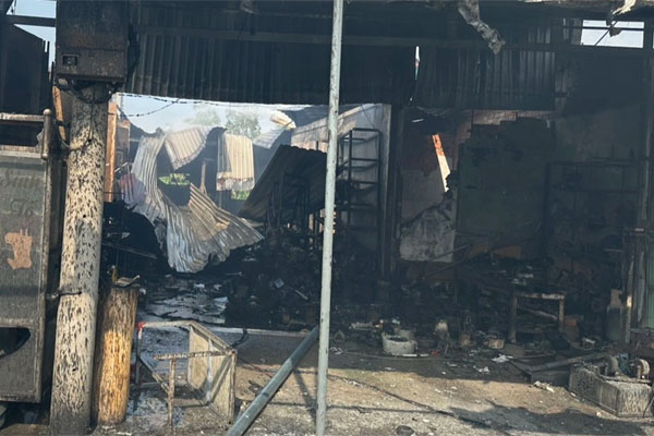 Hải Dương: Cháy ở trụ sở Công an huyện Bình Giang-3