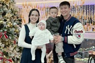 Duy Mạnh khoe ảnh gia đình dịp sinh nhật vợ, nhan sắc ái nữ cựu chủ tịch Sài Gòn FC thăng hạng rõ rệt