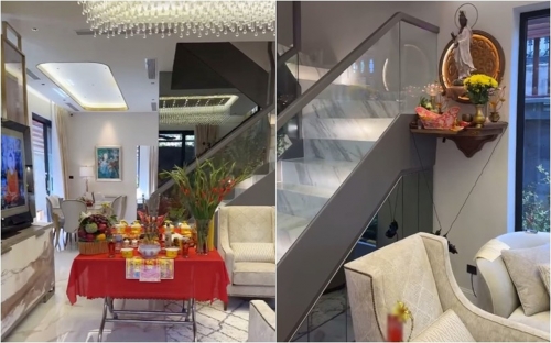 Noel ấm áp trong căn biệt thự mới của vợ chồng Thúy Diễm - Lương Thế Thành-13