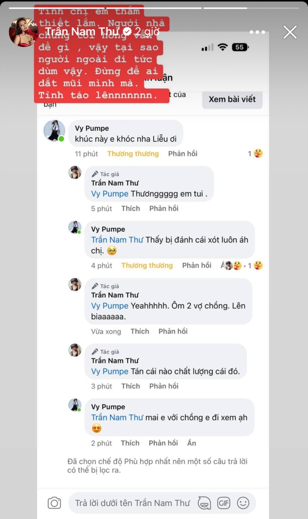 Nam Thư bức xúc lên tiếng khi bị tố chèn ép vợ Mạc Văn Khoa trên thảm đỏ: Đừng để bị dắt mũi, tỉnh táo lên-2