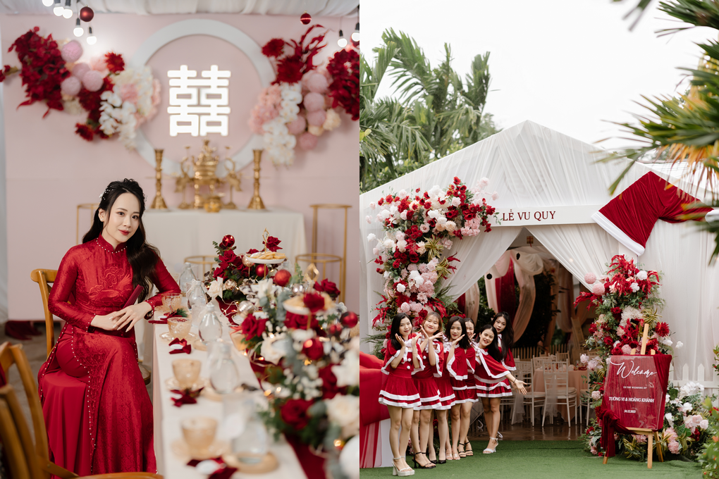 Ông bà già Noel bê tráp đám cưới vào ngày Giáng sinh ở Quảng Ngãi gây sốt-1