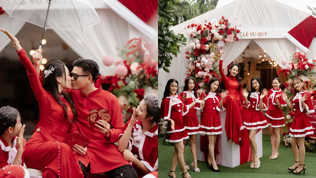 Ông bà già Noel bê tráp đám cưới vào ngày Giáng sinh ở Quảng Ngãi gây sốt-4