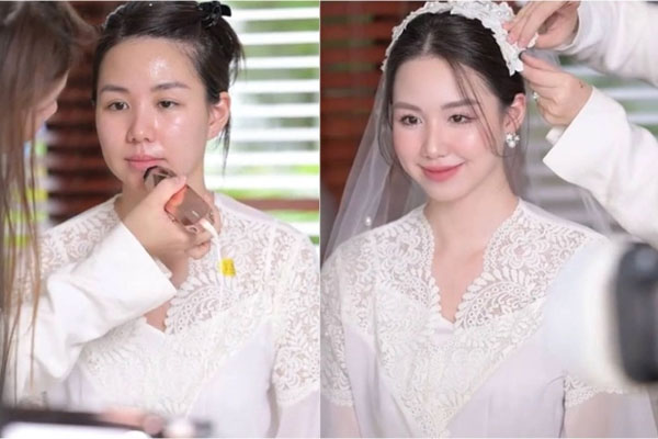 Giữa cơn bão vàng tăng mạnh, mẹ cô dâu mang thau ra đựng sương sương vài chục cây vàng, chú rể lái xe 24 tỷ đón dâu-4