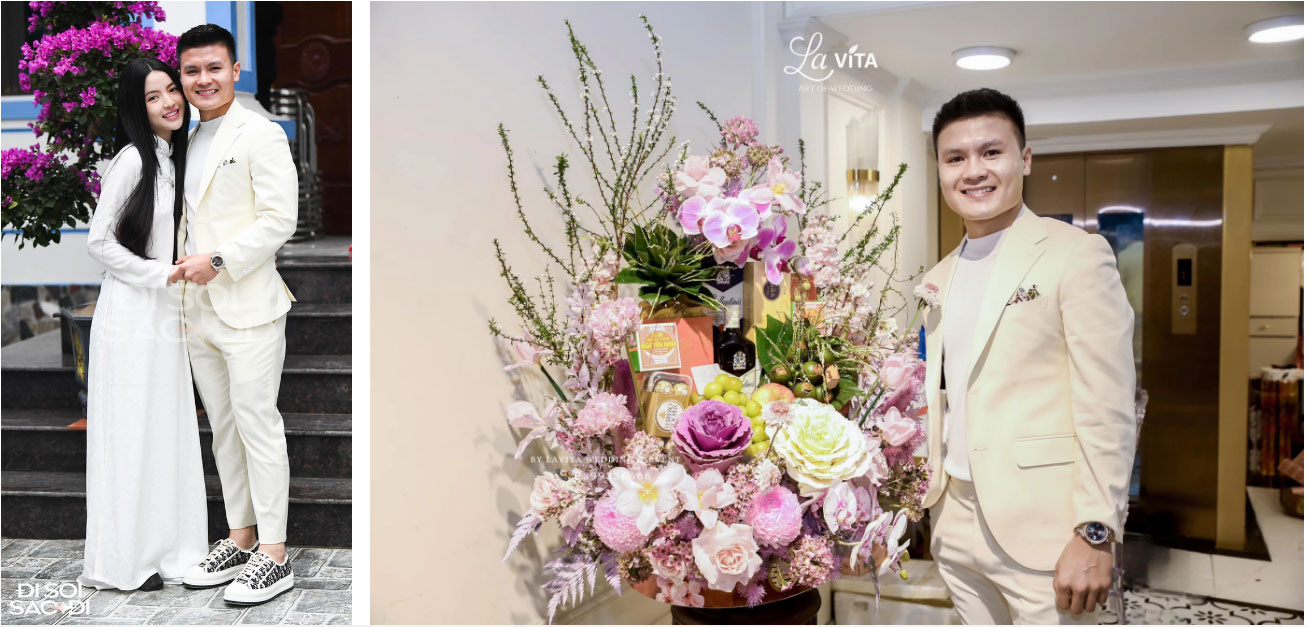 Xuất hiện bức ảnh cưới đầu tiên của Quang Hải - Chu Thanh Huyền, cô dâu đẹp hút hồn trong bộ cổ phục-3