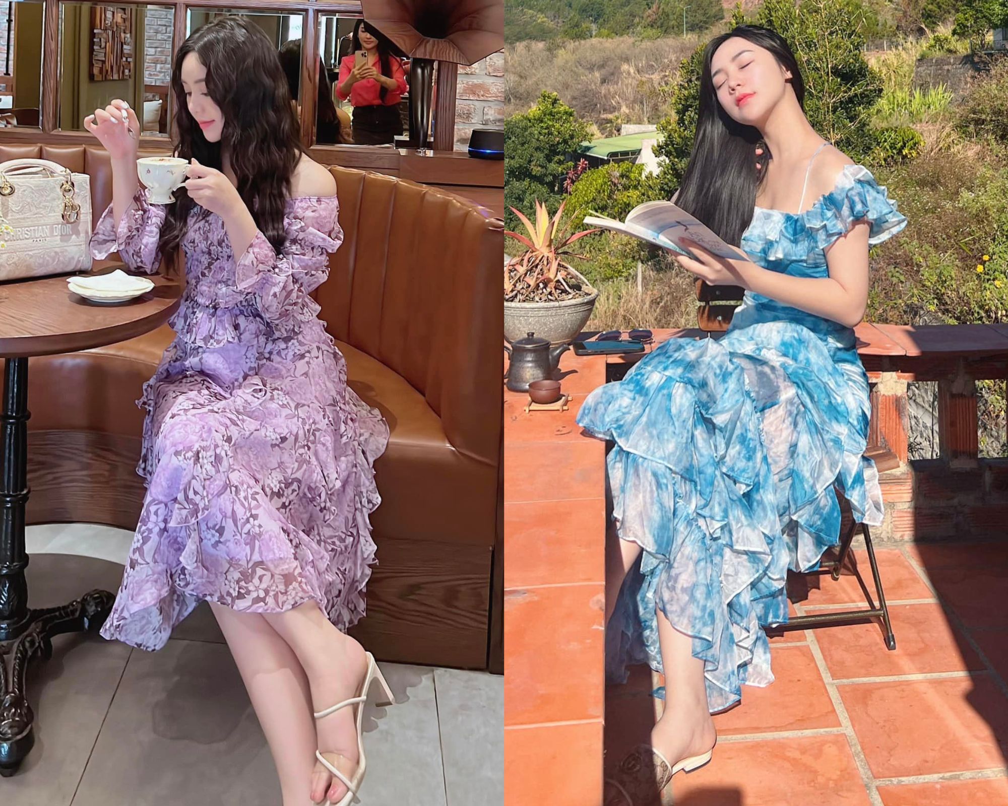 Huyền Lizzie và Quỳnh Kool đều có phong cách diện váy xinh tươi, tôn dáng-6