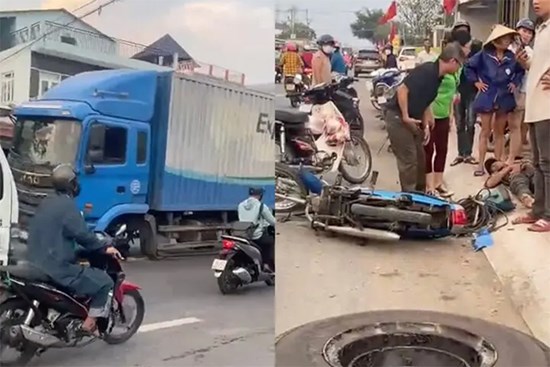 Nam thanh niên bất tỉnh vì bị bánh ô tô văng trúng người