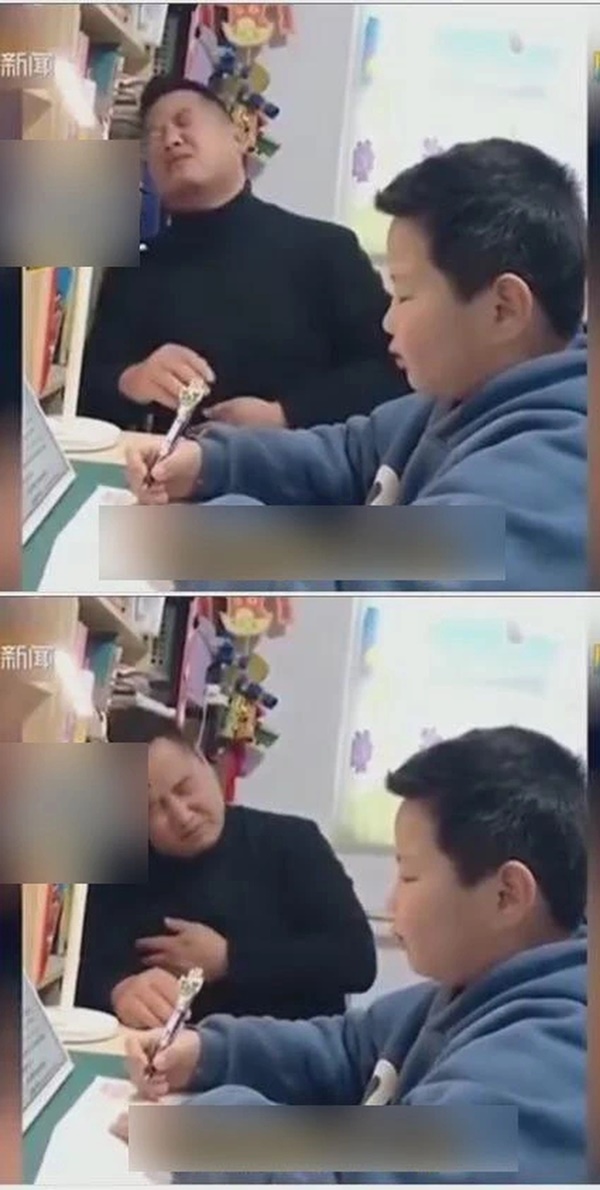 Cuối năm cười vỡ bụng với loạt ảnh cha mẹ bất lực vì kèm con học: Có ông bố tức quá, tự đấm tay vào tường đến mức gãy xương!-2