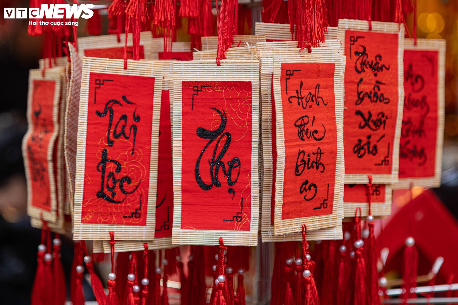 Hà Nội: Phố Hàng Mã rực sắc Xuân, người dân tất bật sắm đồ trang trí Tết sớm-11