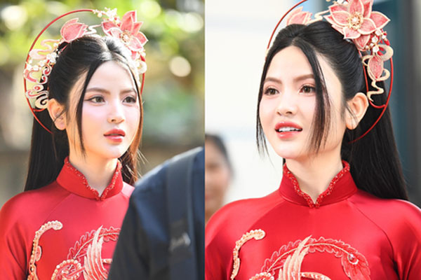 Chu Thanh Huyền nắm chặt tay Quang Hải trong ngày trọng đại, có hành động điểm 10 khi đứng cạnh mẹ chồng tương lai-8