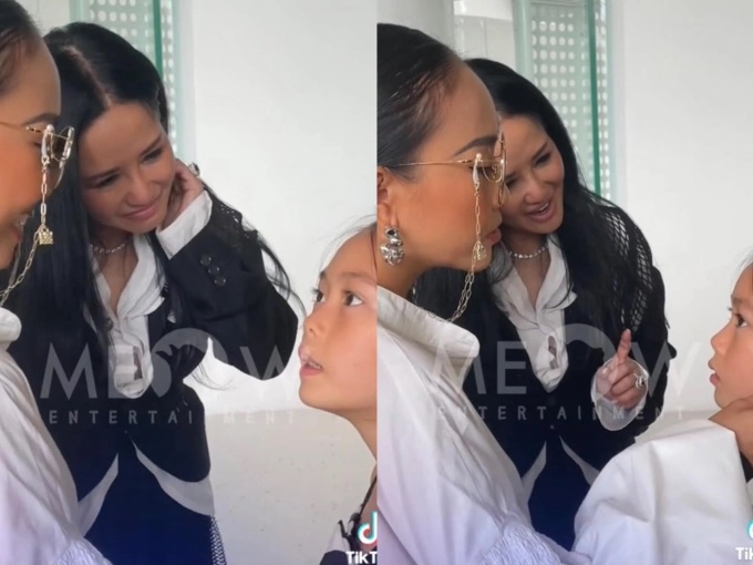 Clip Hồng Nhung hỏi chuyện con gái Đoan Trang đang gây bão mạng: Chỉ 1 chi tiết đủ thấy người đẹp da nâu dạy con kỹ như nào!-2