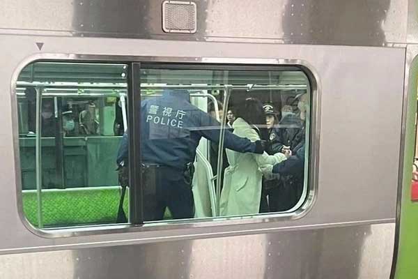 Nhật Bản bắt giữ phụ nữ đâm dao hàng loạt trên tàu điện-1