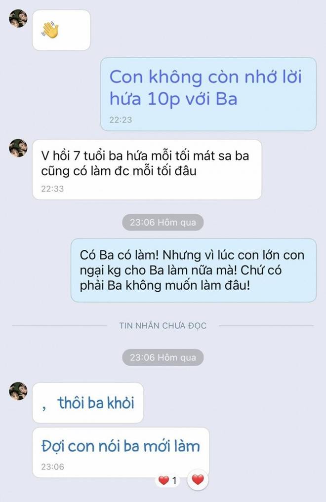 Con gái đến tuổi dậy thì, Huy Khánh khổ sở khi không còn làm một việc mỗi tối cho cô bé nữa-1