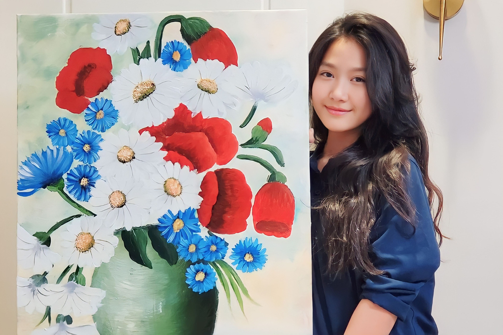 Bà xã Mạnh Trường ngạc nhiên khi xem ảnh con gái tự chụp, nam diễn viên lập tức ra lệnh tịch thu điện thoại-3