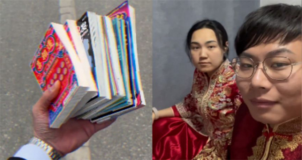 Dùng xấp thẻ cào làm quà cưới tặng bạn thân, chàng trai không bị chỉ trích mà còn được khen, cô dâu chú rể cũng vui vẻ ra mặt-2