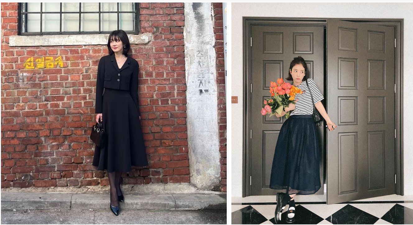 5 mẫu chân váy giúp phong cách của phụ nữ trên 40 tuổi thêm sang xịn mịn-1