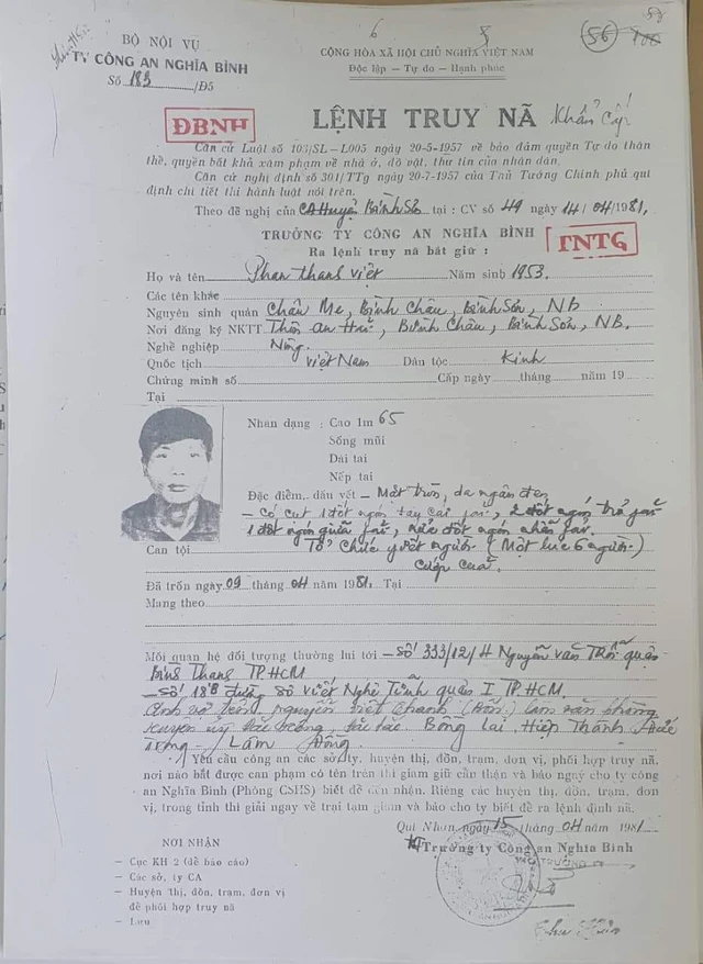 Bắt giữ kẻ giết 6 người trong vụ án chấn động Quảng Ngãi 43 năm trước-2