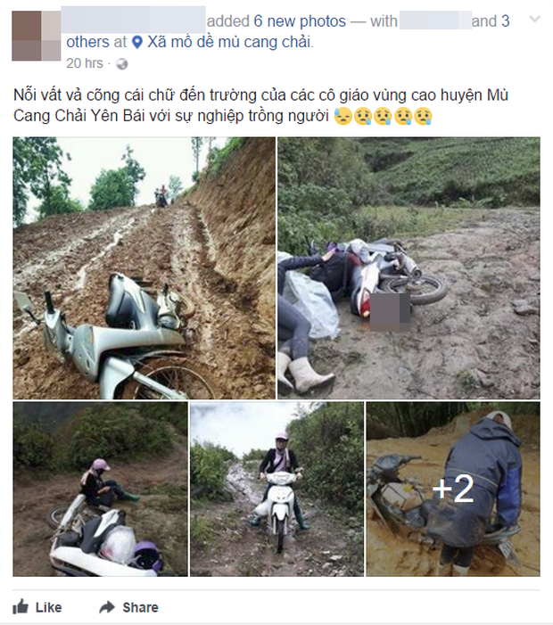 Nhìn cảnh cô giáo trẻ ngã sõng soài trên đường bùn đất mới hiểu nỗi khổ của giáo viên vùng cao-1