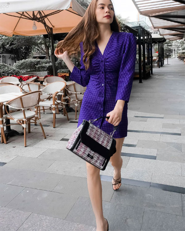 Tham khảo 10 cách diện trang phục màu sắc sang trọng, không lo sến của Hồ Ngọc Hà-4